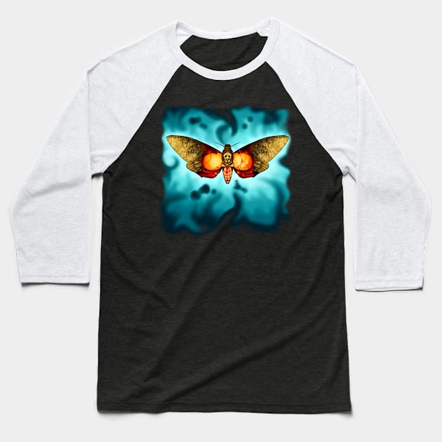 Death Moth Baseball T-Shirt by Tuesdaz